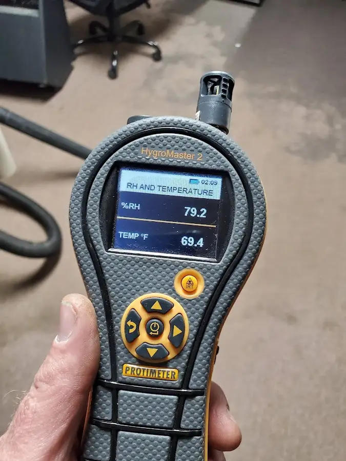 Moisture meter humidity assessment for Fire & Smoke Damage Restoration in Ruskin